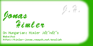 jonas himler business card